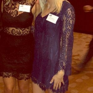 Lace long sleeve dress